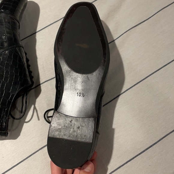 Robert David black dress shoes 10.5 - Picture 3 of 3